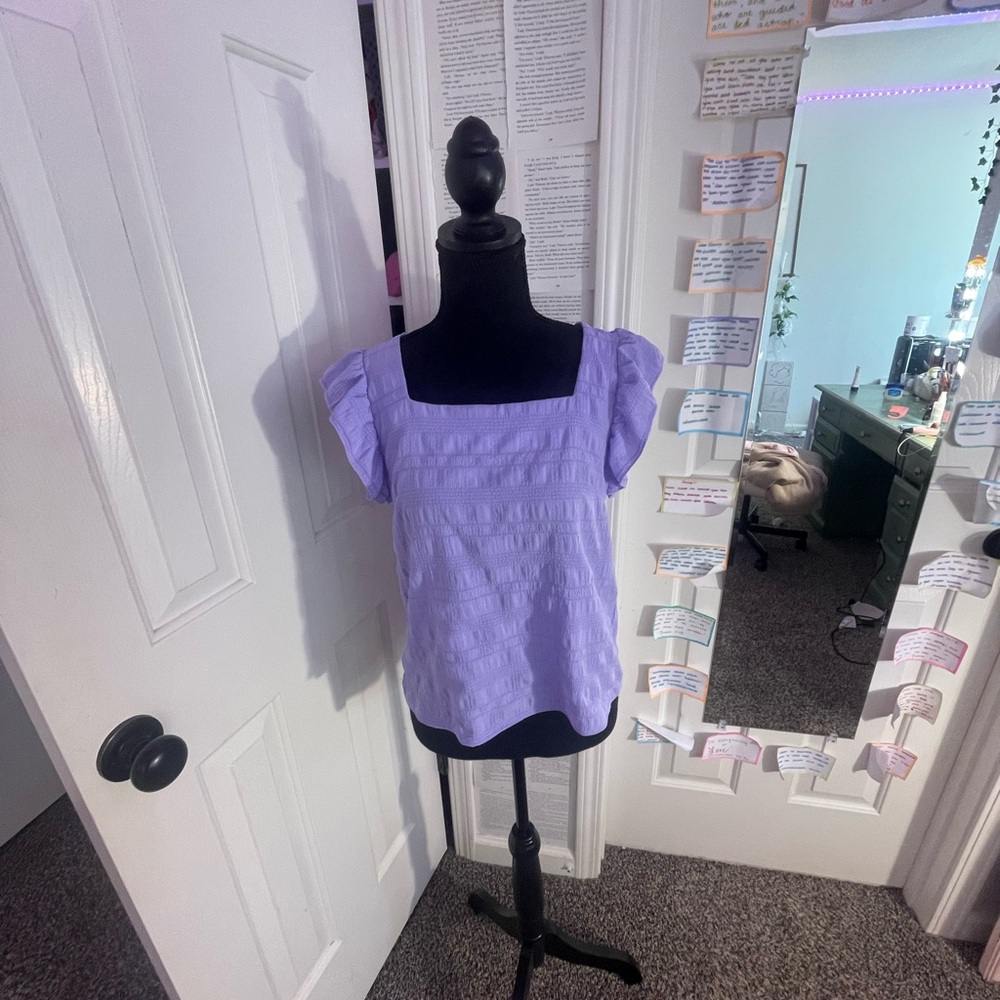 purple 
loose fit
size S